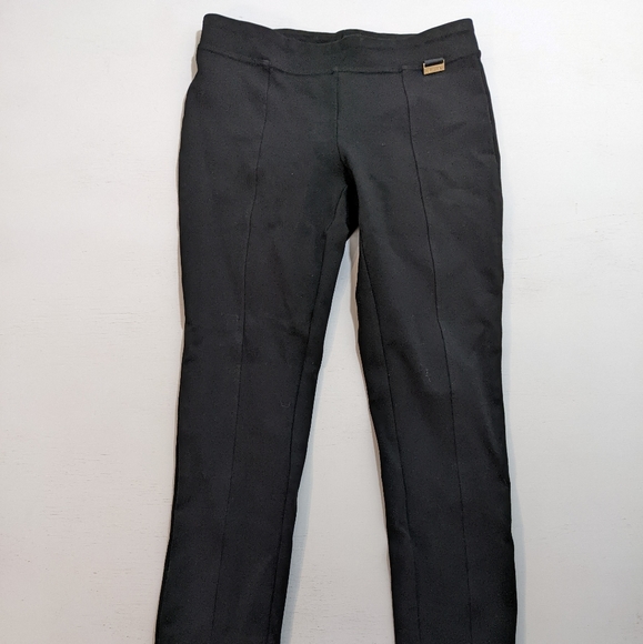 CALVIN KLEIN XS WOMEN'S PANTS LEGGINGS GUC BLACK. - Picture 1 of 6
